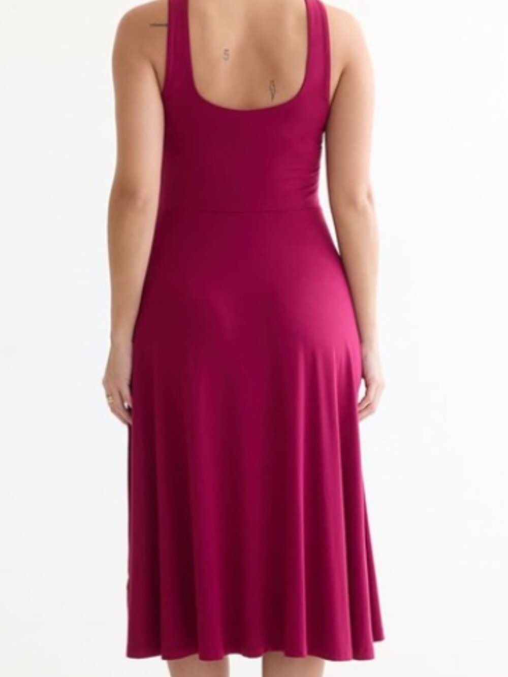Reitmans Sleeveless Midi Dress with Square Neckline - Picture 2 of 4